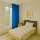 Gardine Blickdicht "Ellen" mit Universalband - 140x245 cm - Blau