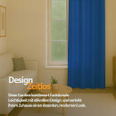 Gardine Blickdicht "Ellen" mit Universalband - 140x245 cm - Blau