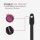 Vitragestangen 2er Pack Schwarz 60 - 90cm + 4er Klebehaken