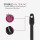 Vitragestangen 2er Pack Schwarz 110 - 150cm + 4er Klebehaken