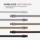 Cafehausstange Scheibenstange ausziehbar (Schrauben oder Kleben) Schwarz 75-125 cm