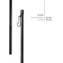 Schleuderstab aus Aluminium für Vorhänge und Flächenvorhänge Ø9mm Schwarz 100cm