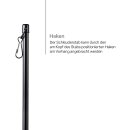 Schleuderstab aus Aluminium für Vorhänge und Flächenvorhänge Ø9mm Schwarz 100cm