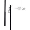 Schleuderstab aus Aluminium Ø9mm Schwarz 100cm