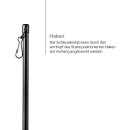 Schleuderstab aus Aluminium Ø9mm Schwarz 125cm