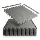 Bodenschutzmatte 52 x 52 x 1,2cm - Grau - 8 Matten...