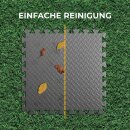 Bodenschutzmatten EXTRA DICK (Anthrazit) "Pool" 52x52cm (4 Stück)