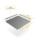 Bodenschutzmatte für Pool Anthrazit - 2,16m² (52x52cm) Extradick