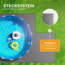 Bodenschutzmatte für Pool Anthrazit - 2,16m² (52x52cm) Extradick