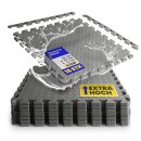 Poolunterlage Bodenschutzmatte extradick Anthrazit 52cm 16er-Pack