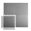 Poolunterlage Bodenschutzmatte extradick Anthrazit 52cm 16er-Pack