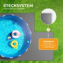Poolunterlage Bodenschutzmatte extradick Anthrazit 52cm 16er-Pack
