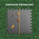 Poolunterlage Bodenschutzmatte extradick Anthrazit 52cm 16er-Pack