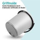 Eimer 5 Liter - Kunststoffbügel Anthrazit-3er Pack (3 Stück)