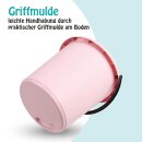 Eimer 5 Liter - Kunststoffbügel Rosa-3er Pack (3 Stück)