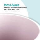Eimer 5 Liter - Kunststoffbügel Rosa-3er Pack (3 Stück)