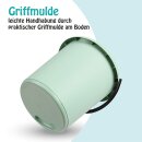 Eimer 5 Liter - Kunststoffbügel Grün-3er Pack (3 Stück)