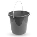 Eimer mit Metallbügel Anthrazit - 10 Liter - 1er...