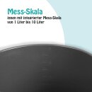 Eimer mit Metallbügel Anthrazit - 10 Liter - 1er Pack (1 Stück)