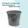 Eimer mit Metallbügel Anthrazit - 10 Liter - 1er Pack (1 Stück)
