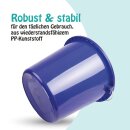 Eimer mit Metallbügel Dunkelblau - 10 Liter - 2er Pack (2 Stück)