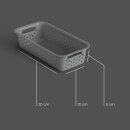 Aufbewahrungskorb Anthrazit 0,7l 20x10 cm 1er Pack