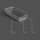 Aufbewahrungskorb Anthrazit 0,7l - 20x10x5 cm - 1er Pack