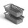 Aufbewahrungskorb Anthrazit 0,7l - 20x10x5 cm - 2er Pack