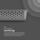 Aufbewahrungskorb Anthrazit 0,7l - 20x10x5 cm - 4er Pack