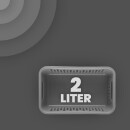 Aufbewahrungskorb Anthrazit 2,0l - 25x16x8 cm - 2er Pack