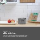 Aufbewahrungskorb Anthrazit 10,0l - 37x26x17 cm - 4er Pack
