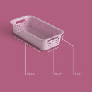 Aufbewahrungskorb Rosa 0,7l - 20x10x5 cm - 2er Pack