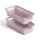 Aufbewahrungskorb Rosa 0,7l - 20x10x5 cm - 2er Pack