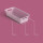 Aufbewahrungskorb Rosa 0,7l - 20x10x5 cm - 4er Pack