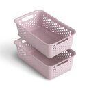 Aufbewahrungskorb Rosa 2,0l - 25x16x8 cm - 2er Pack