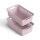 Aufbewahrungskorb Rosa 2,0l - 25x16x8 cm - 2er Pack