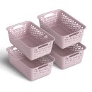 Aufbewahrungskorb Rosa 5,0l - 30x20x11 cm - 4er Pack