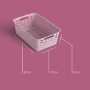 Aufbewahrungskorb Rosa 5,0l - 30x20x11 cm - 4er Pack