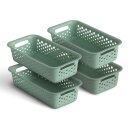 Aufbewahrungskorb Grün 0,7l - 20x10x5 cm - 4er Pack