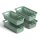 Aufbewahrungskorb Grün 0,7l - 20x10x5 cm - 4er Pack