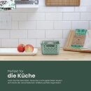 Aufbewahrungskorb Grün 2,0l - 25x16x8 cm - 4er Pack