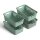 Aufbewahrungskorb Grün 2,0l - 25x16x8 cm - 4er Pack
