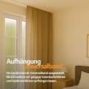 Gardine Blickdicht "Ellen" mit Universalband - 140x245 cm - Hellbraun