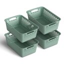 Aufbewahrungskorb Grün 5,0l - 30x20x11 cm - 4er Pack