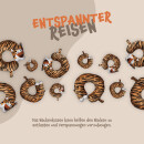 Nackenhörnchen "Kids" Tiger 23x23cm