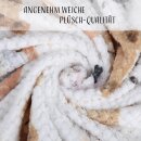 Kuscheldecke für Kinder samtweich 85x120 cm Bär