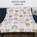 Kuscheldecke für Kinder samtweich 85x120 cm Bär