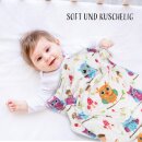 Kuscheldecke für Kinder samtweich 85x120 cm Eule