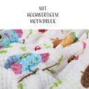 Kuscheldecke für Kinder samtweich 85x120 cm Eule