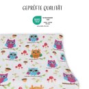 Kuscheldecke für Kinder samtweich 85x120 cm Eule